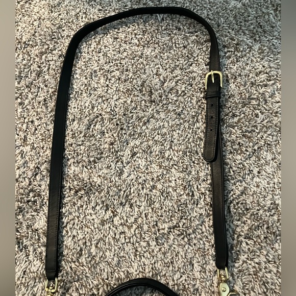 Vintage Coach Willis 9927 Black Leather W/Key Fob & Goldtone Hardware. - Picture 2 of 15